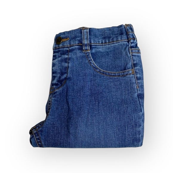 Guess ❤︎ Embroidered Butterfly Knee Patch Denim Jeans ❤︎ 4 4T ❤︎ Elastic Waist - Picture 11 of 16